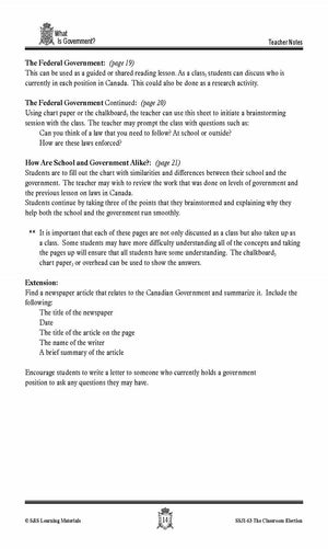 What is Government? Lesson Grades 4-7