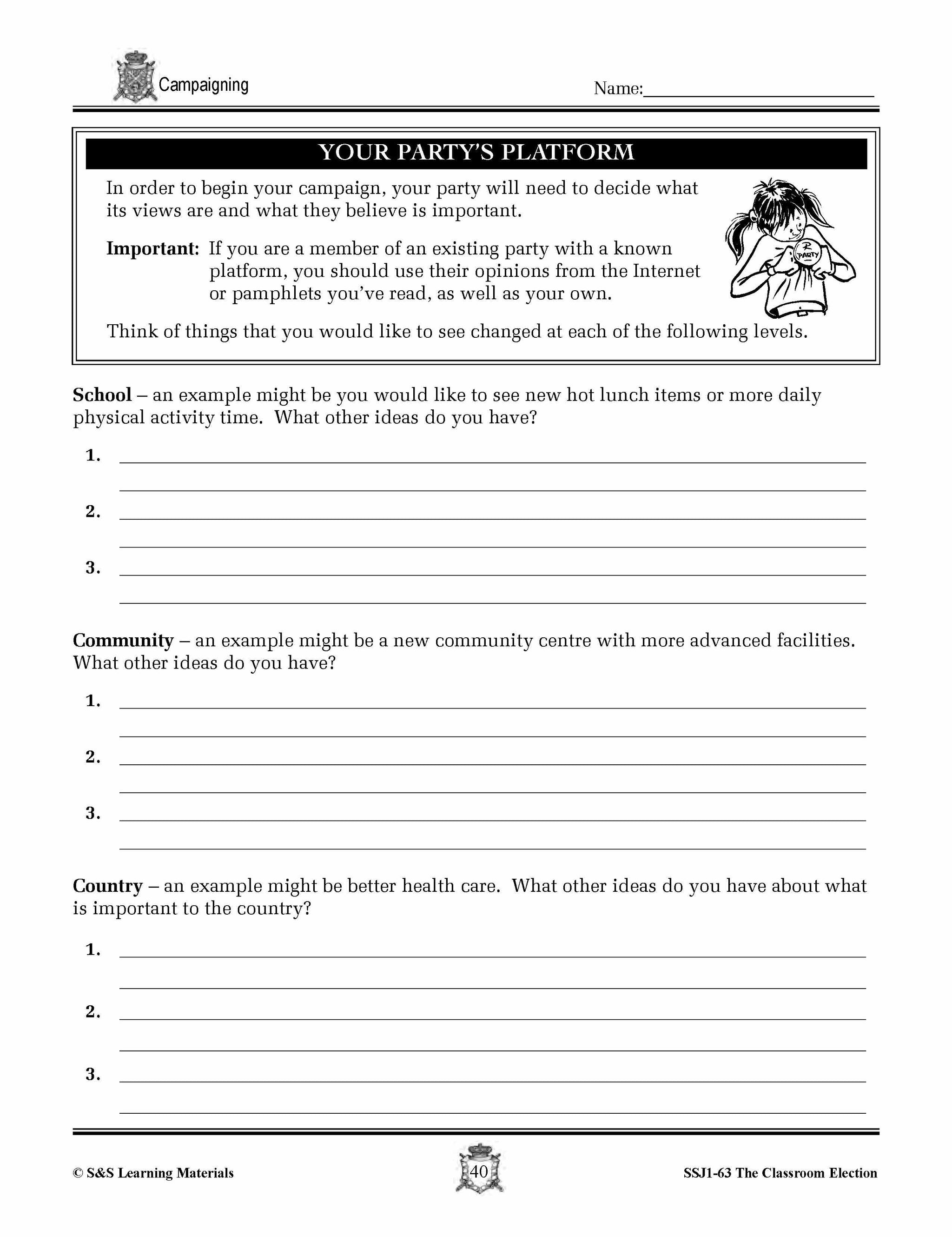 Campaigning for an Election Lesson Grades 4-7