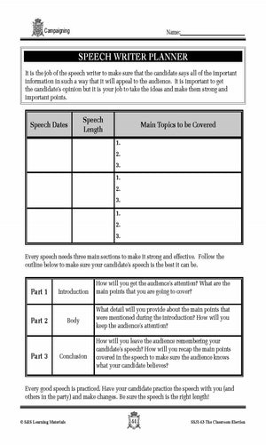Campaigning for an Election Lesson Grades 4-7