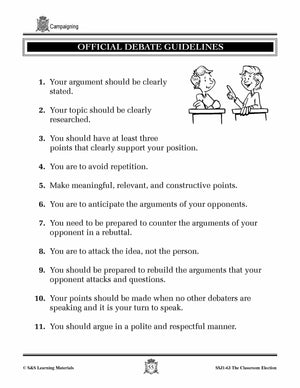 Campaigning for an Election Lesson Grades 4-7