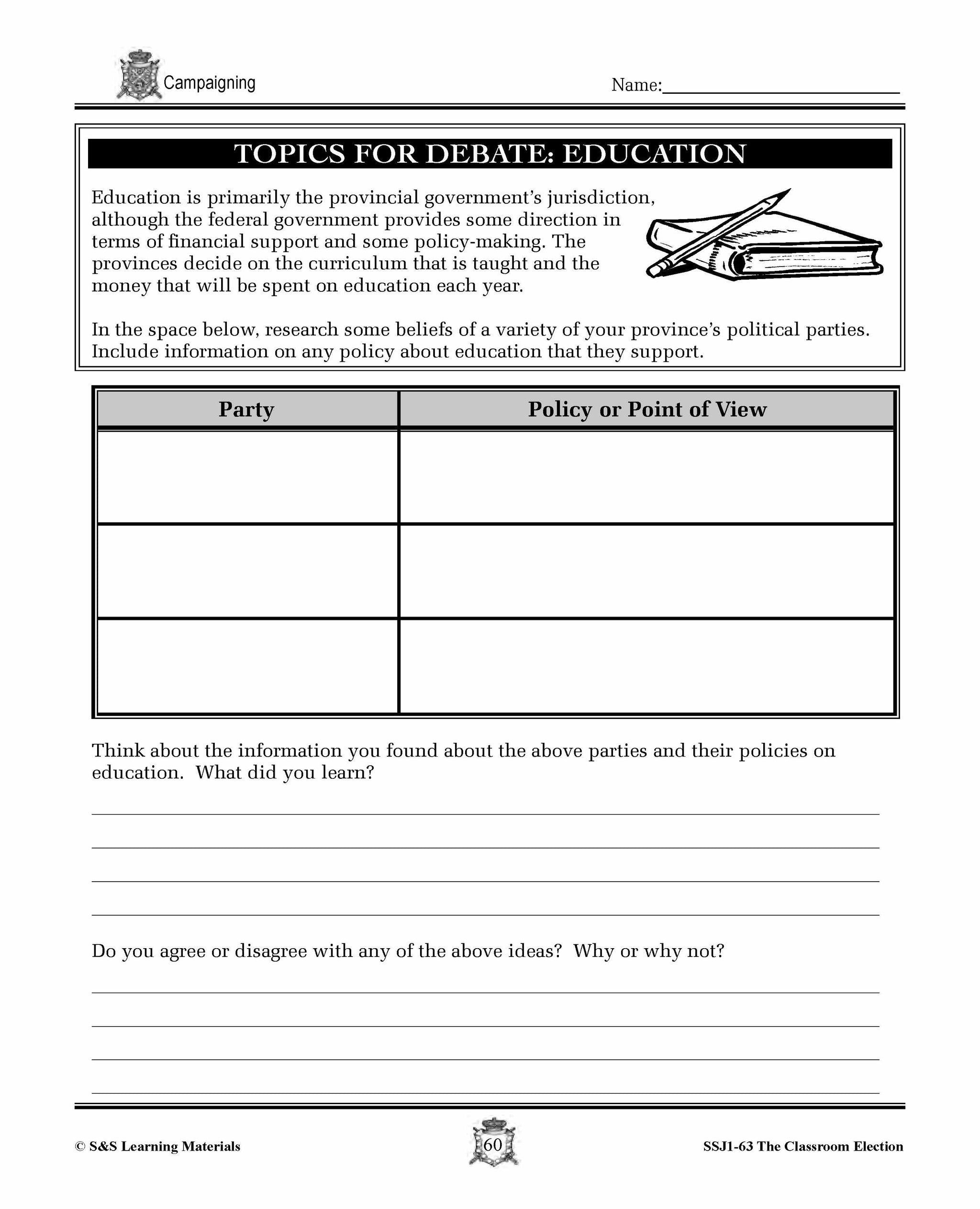 Campaigning for an Election Lesson Grades 4-7