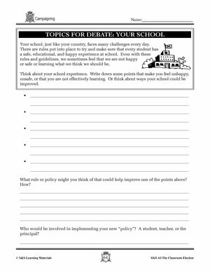 Campaigning for an Election Lesson Grades 4-7