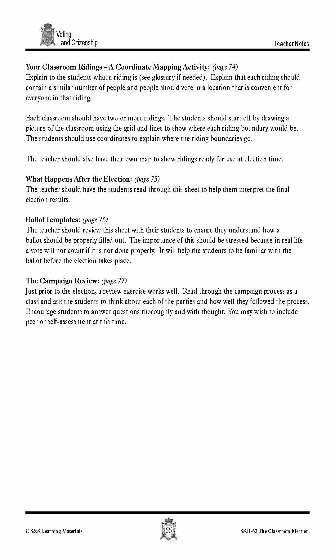 Canadian Voting & Citizenship Lesson Grades 4-7