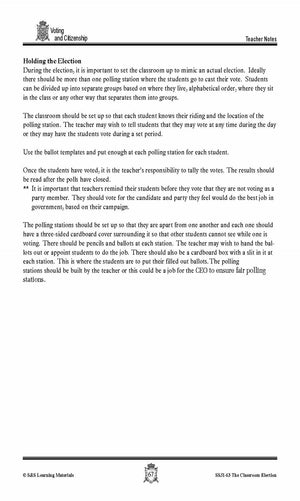 Canadian Voting & Citizenship Lesson Grades 4-7