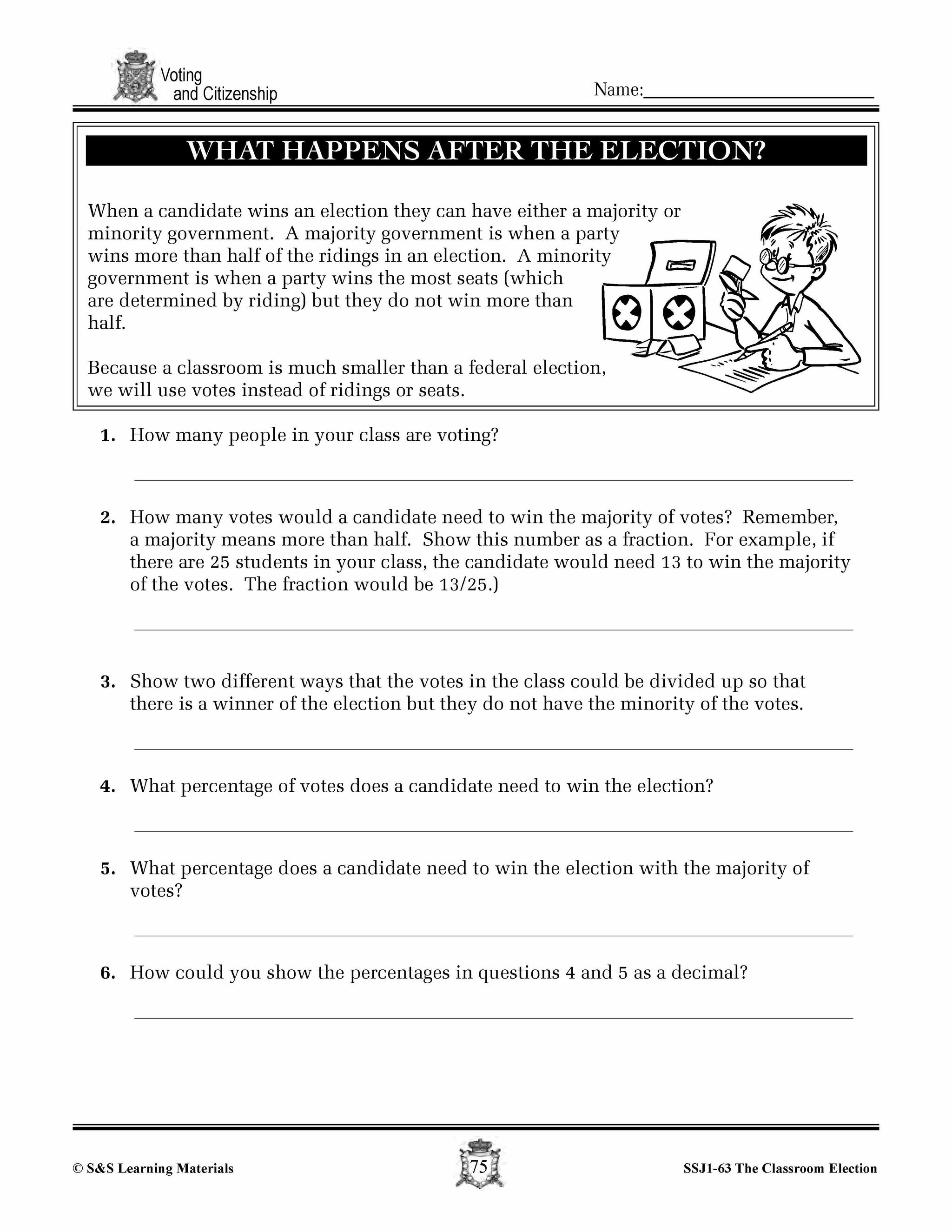 Canadian Voting & Citizenship Lesson Grades 4-7