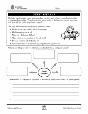 Classroom Election - Conclusion & Assessment Gr. 4-7