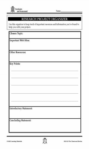 Classroom Election - Conclusion & Assessment Gr. 4-7