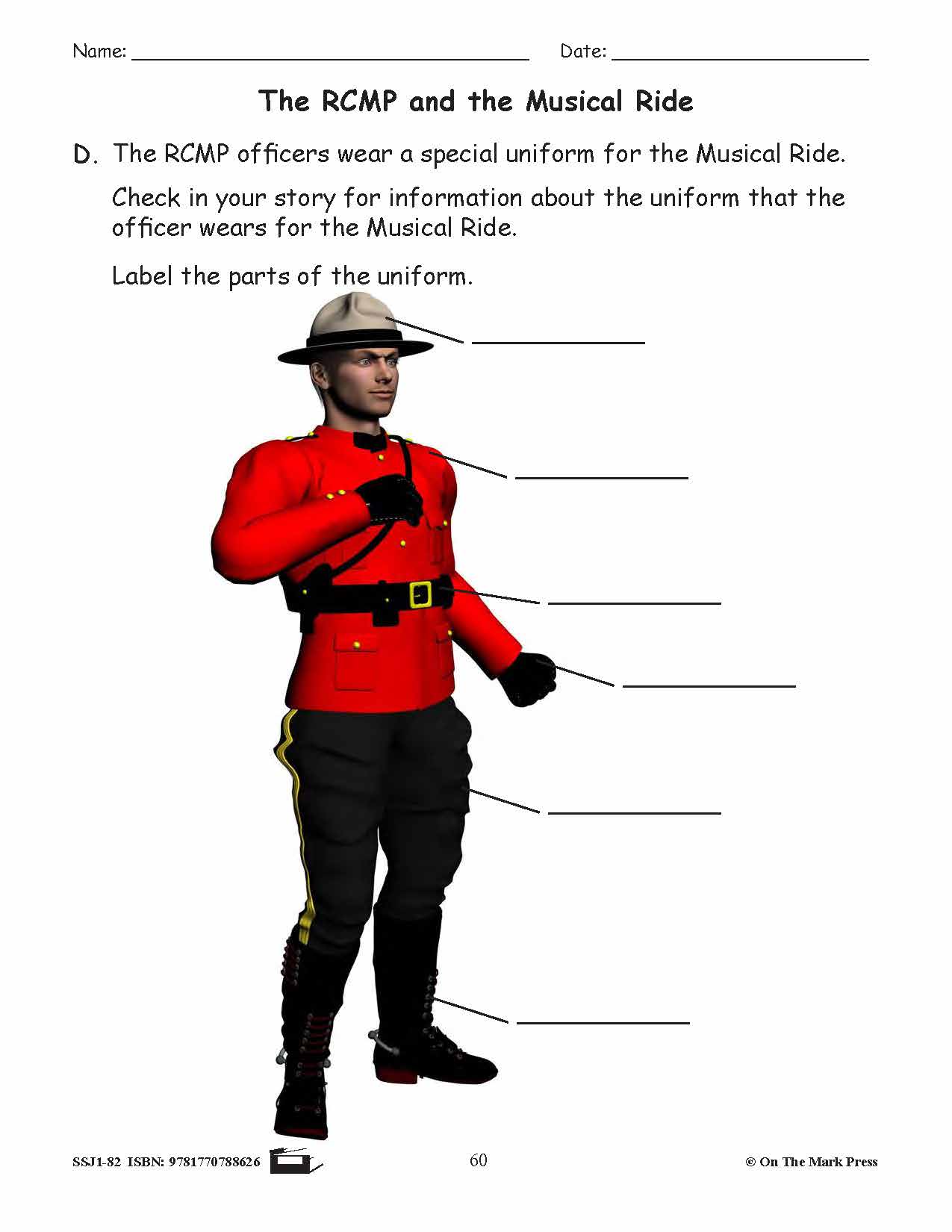 The RCMP & the Musical Ride Reading Lesson Grade 2