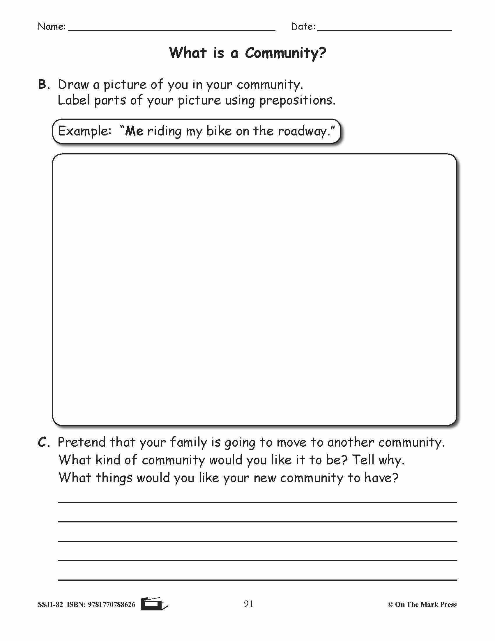 What is a Community? Grammar Lesson Grade 2
