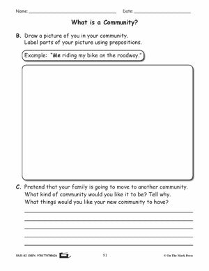 What is a Community? Grammar Lesson Grade 2