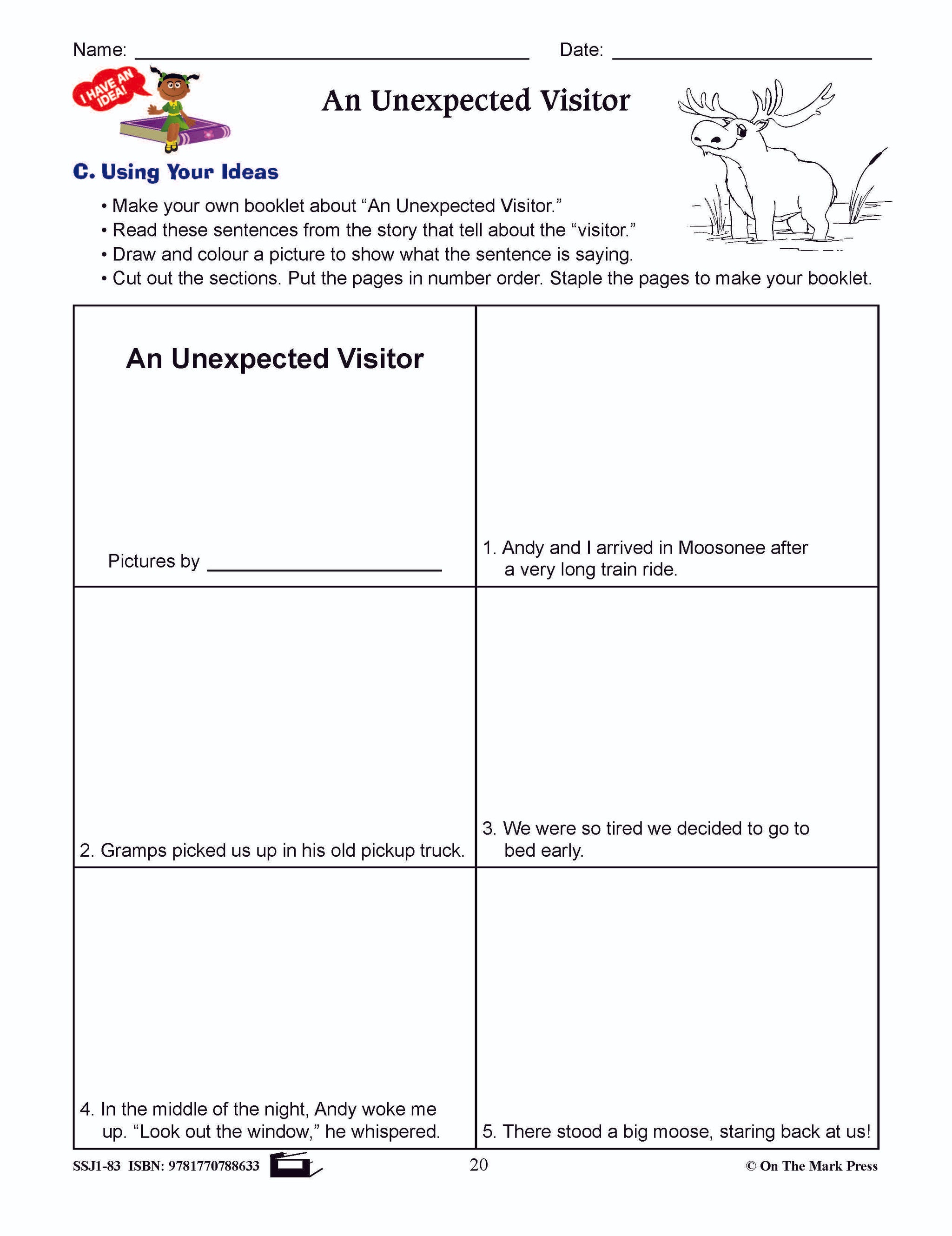 An Unexpected Visitor Reading Lesson Grade 3