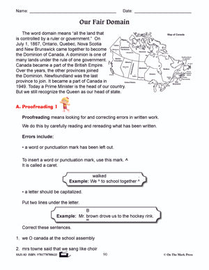Our Fair Domain Writing & Grammar E-Lesson Plan Grade 3