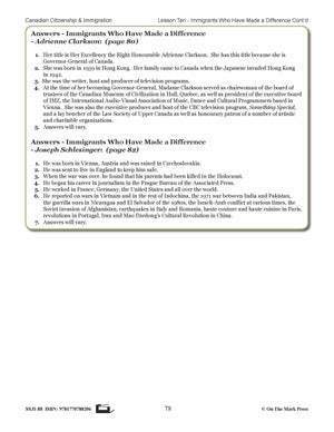 Immigrants Who Have Made A Difference A Unit Test & Extras! E-Lesson Plan Gr. 4-8