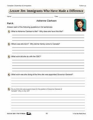 Immigrants Who Have Made A Difference A Unit Test & Extras! E-Lesson Plan Gr. 4-8