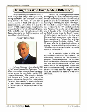 Immigrants Who Have Made A Difference A Unit Test & Extras! E-Lesson Plan Gr. 4-8