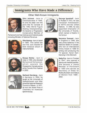 Immigrants Who Have Made A Difference A Unit Test & Extras! E-Lesson Plan Gr. 4-8