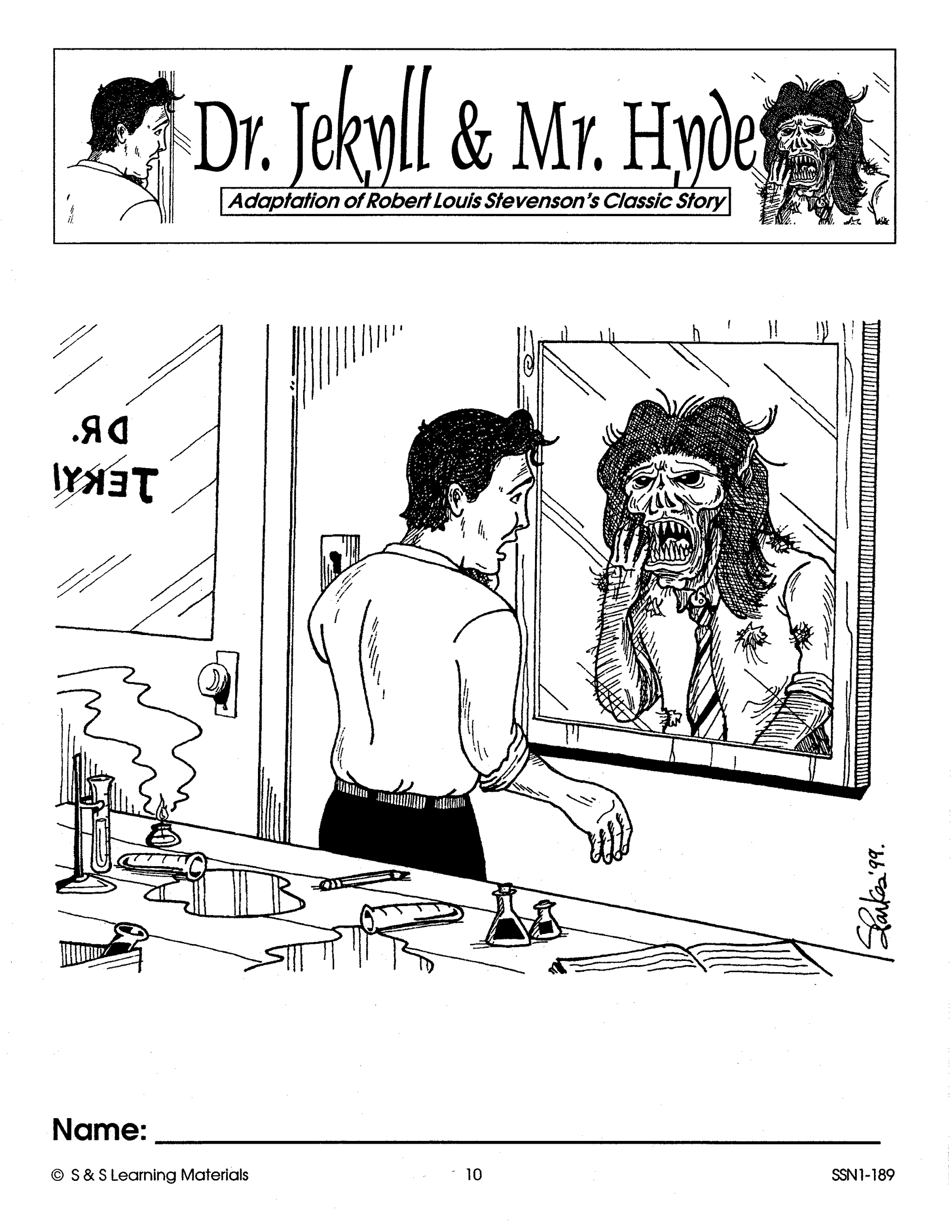 Dr. Jekyll & Mr. Hyde Lit Link/Novel Study Guide Gr. 4-6