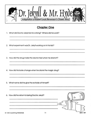 Dr. Jekyll & Mr. Hyde Lit Link/Novel Study Guide Gr. 4-6