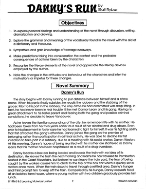Danny's Run, Lit Link/Novel Study Guide Gr. 4-6