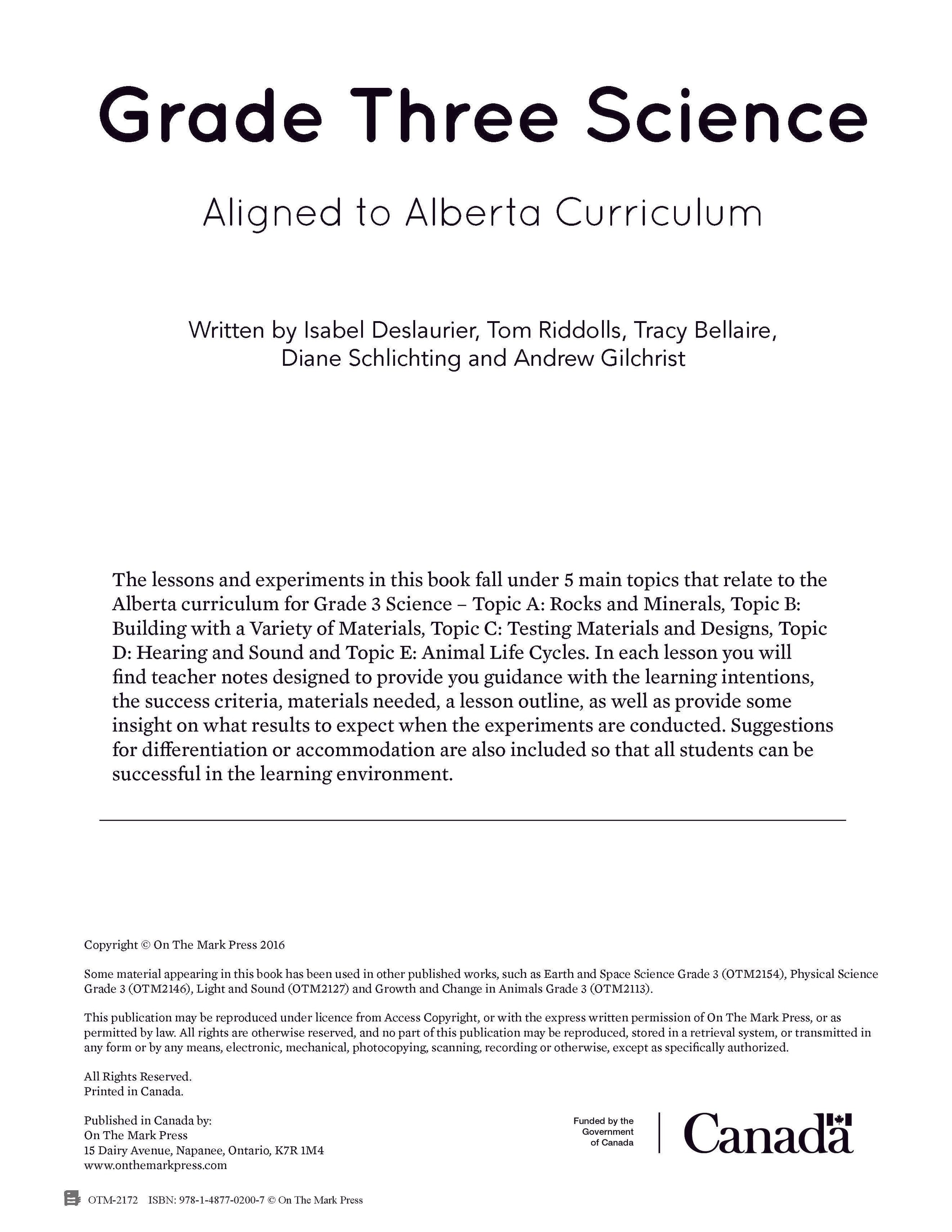 Alberta Grade 3 Science & Social Studies Savings Bundle!