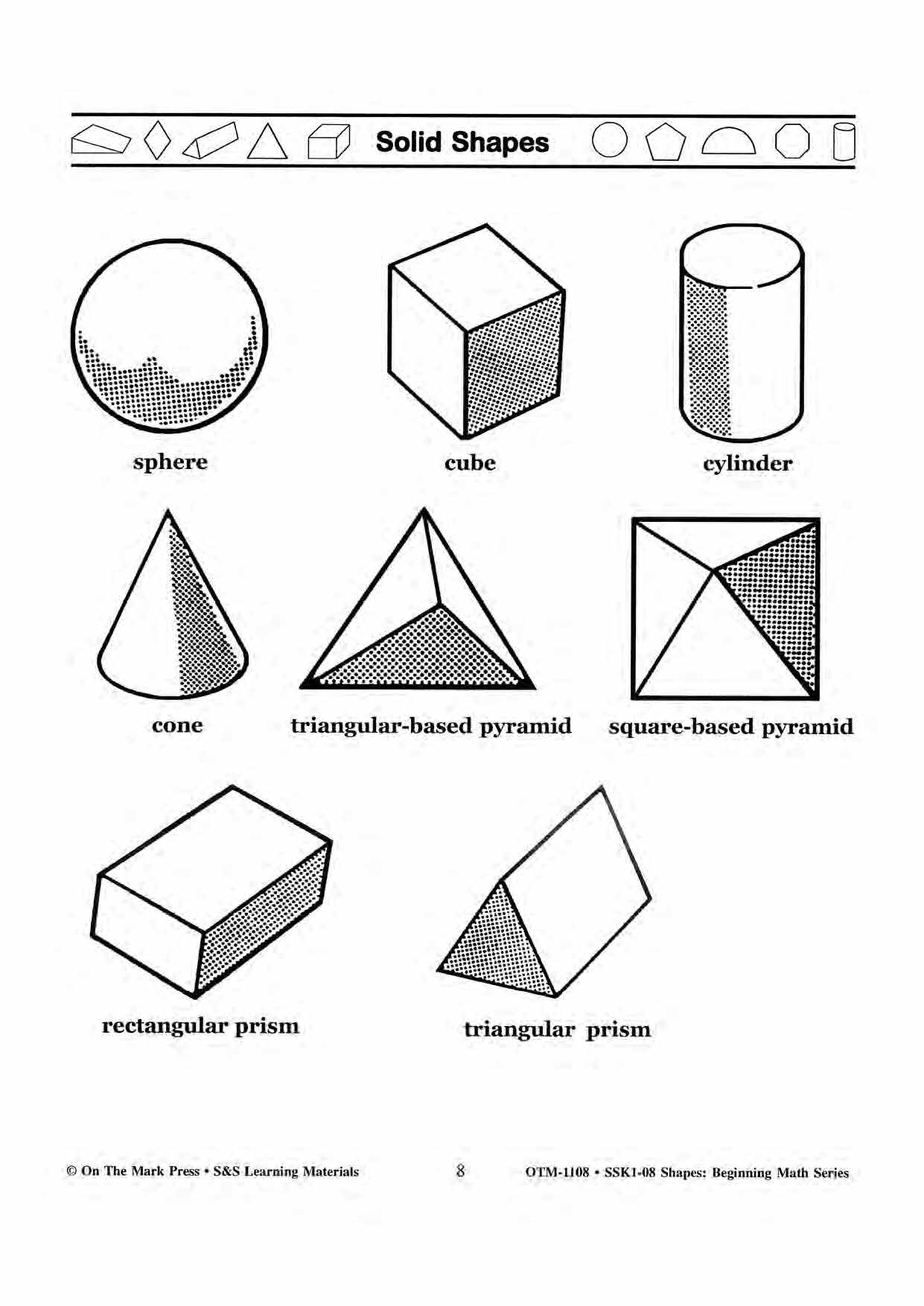 Plane & Solid Figure Activities Grades 1-3