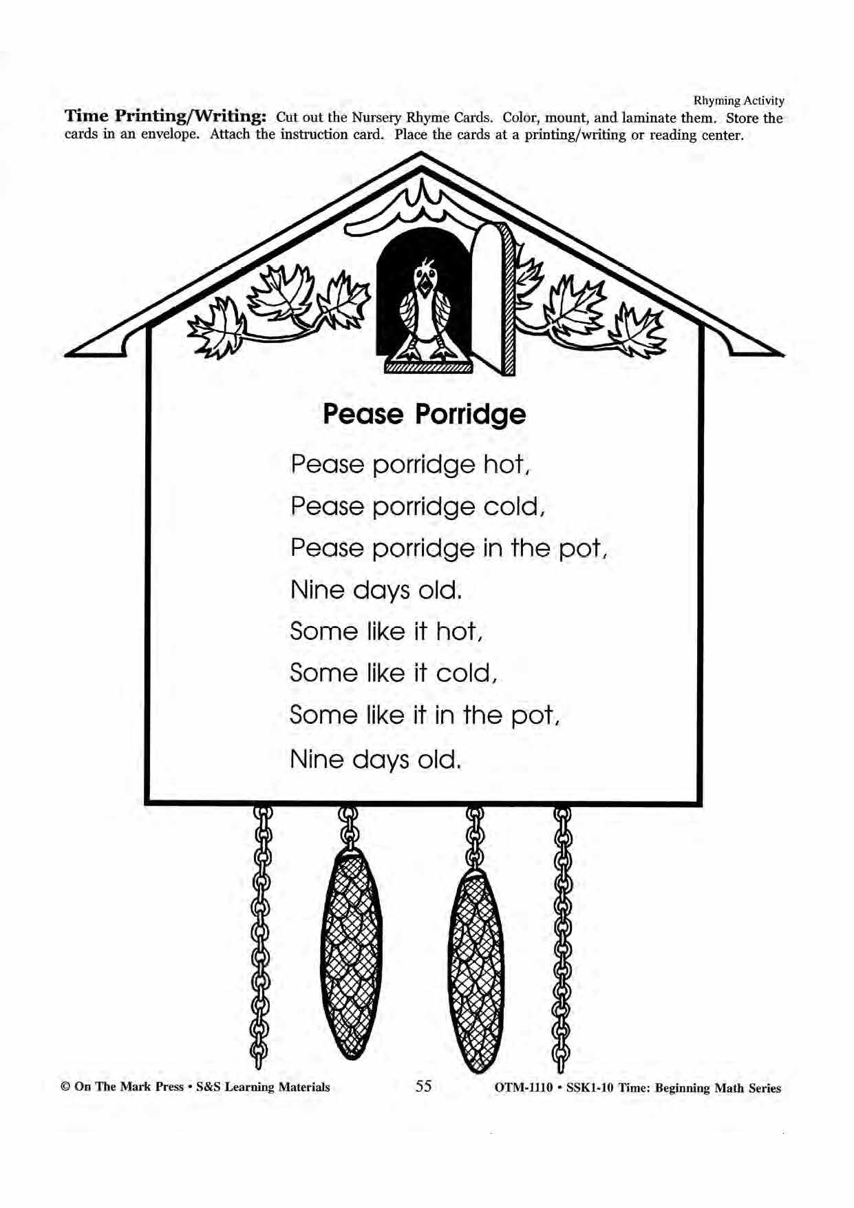 Time Nursery Rhymes Grades 1-3