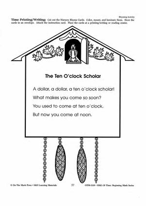 Time Nursery Rhymes Grades 1-3