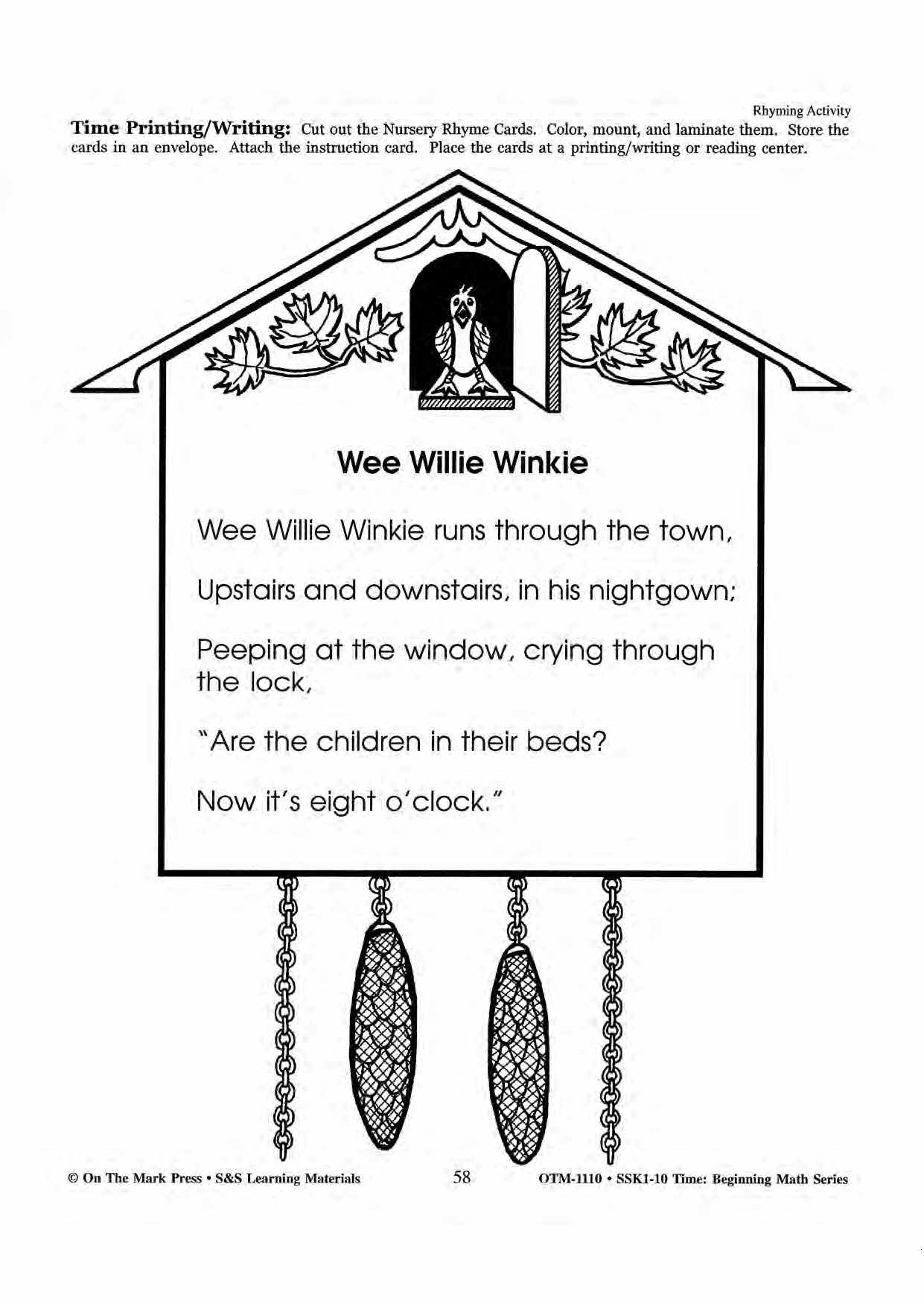 Time Nursery Rhymes Grades 1-3