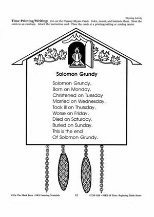 Time Nursery Rhymes Grades 1-3