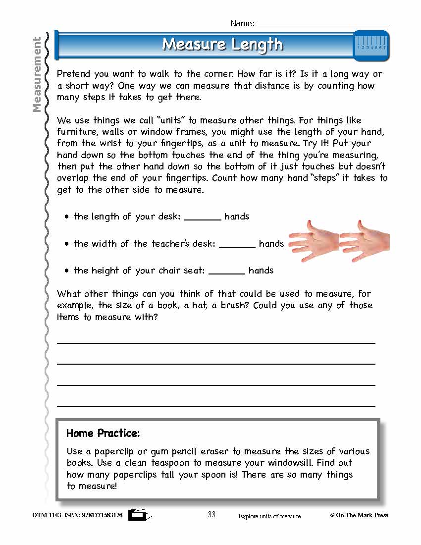 First Grade Measurement Lesson Plan Aligned to Common Core