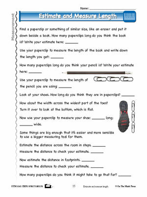 First Grade Measurement Lesson Plan Aligned to Common Core
