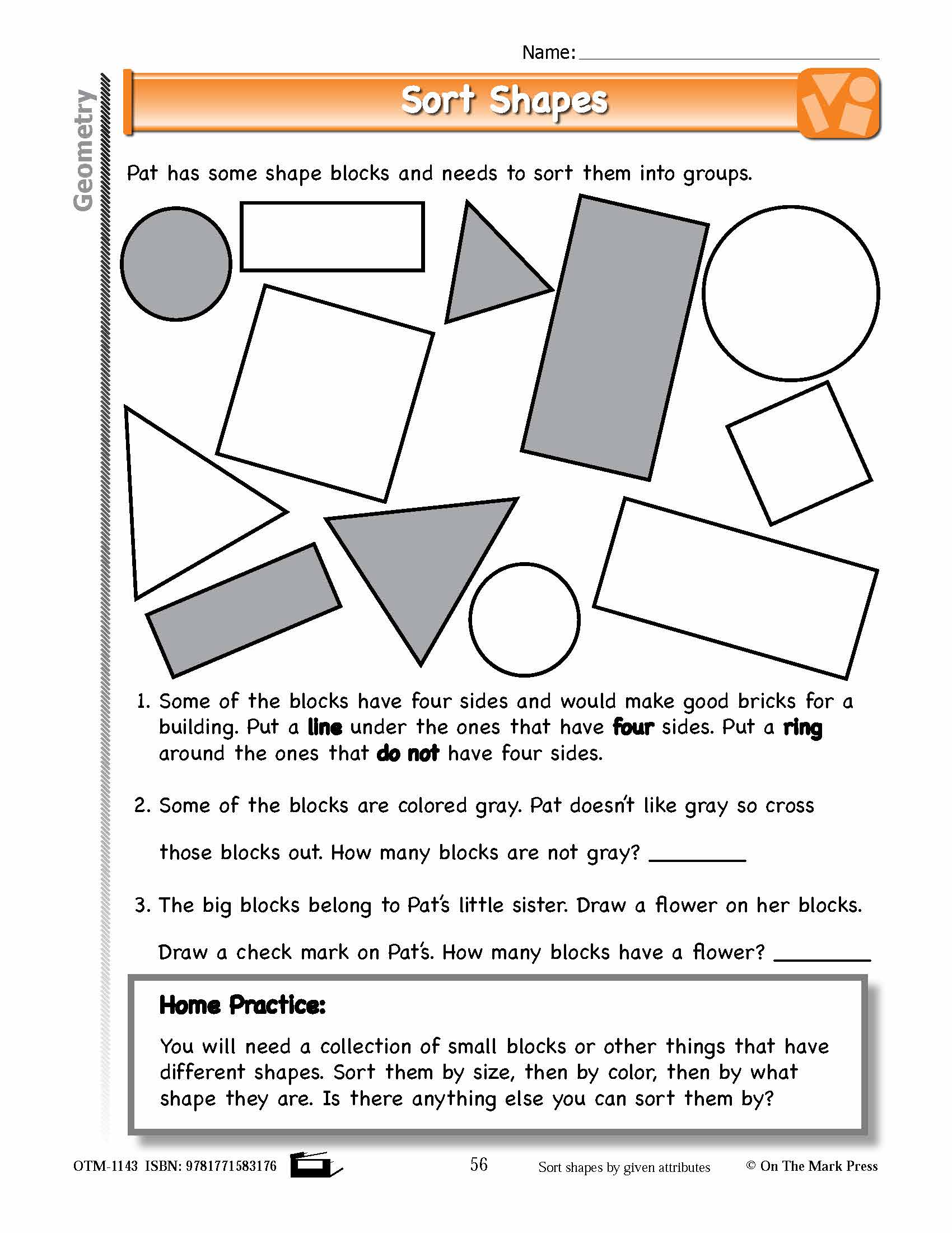 First Grade Geometry Lesson Plans Aligned to Common Core
