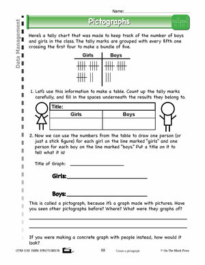 First Grade Data Management Lesson Plans Aligned to Common Core