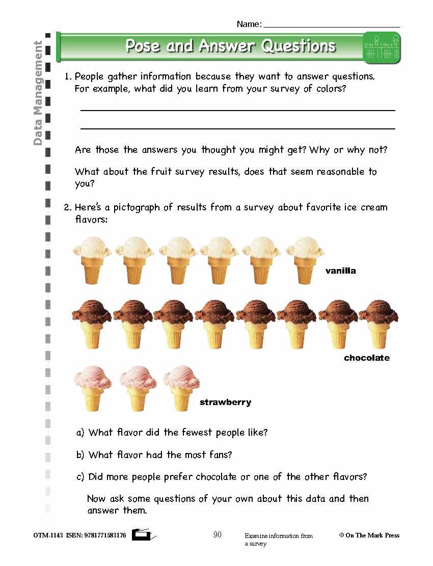 First Grade Data Management Lesson Plans Aligned to Common Core