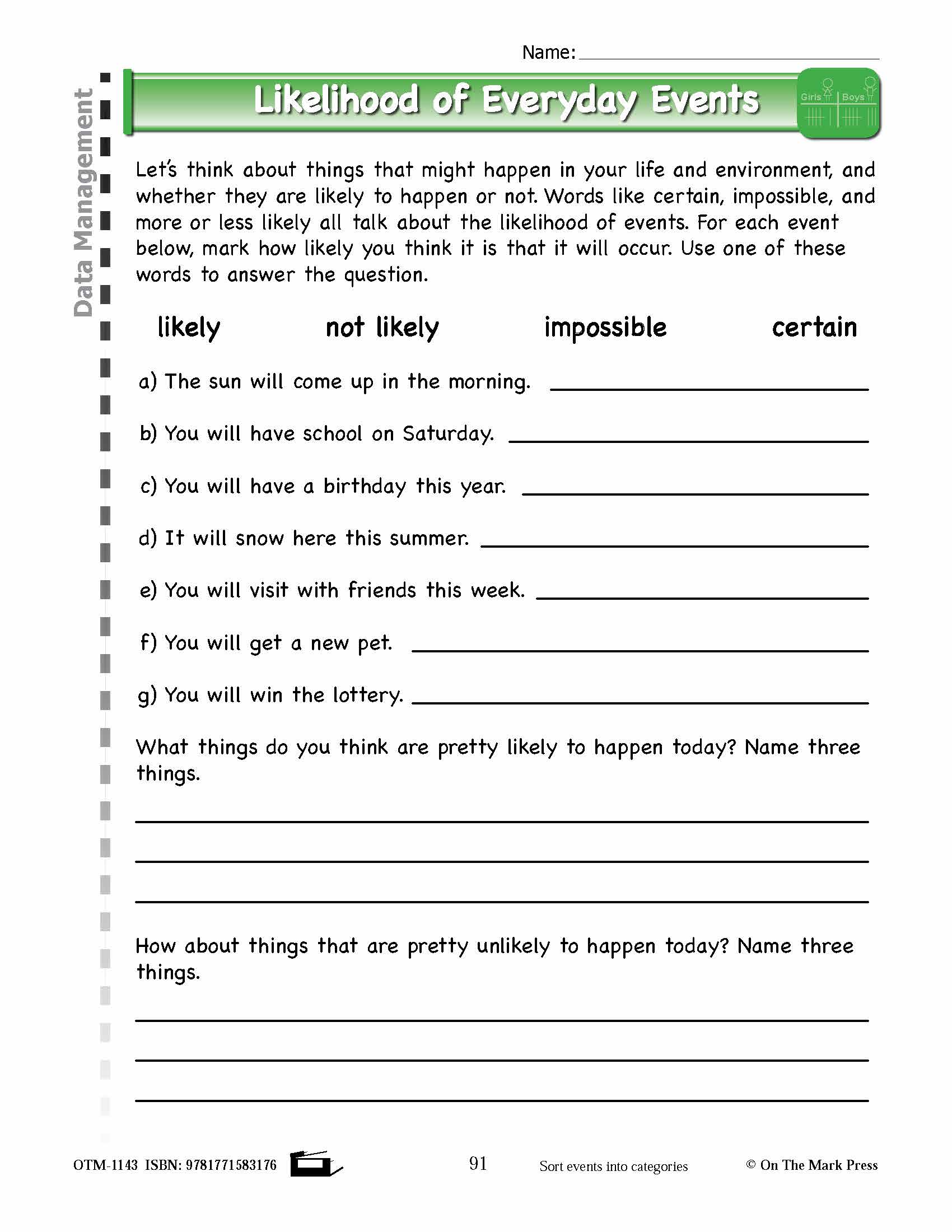 First Grade Data Management Lesson Plans Aligned to Common Core
