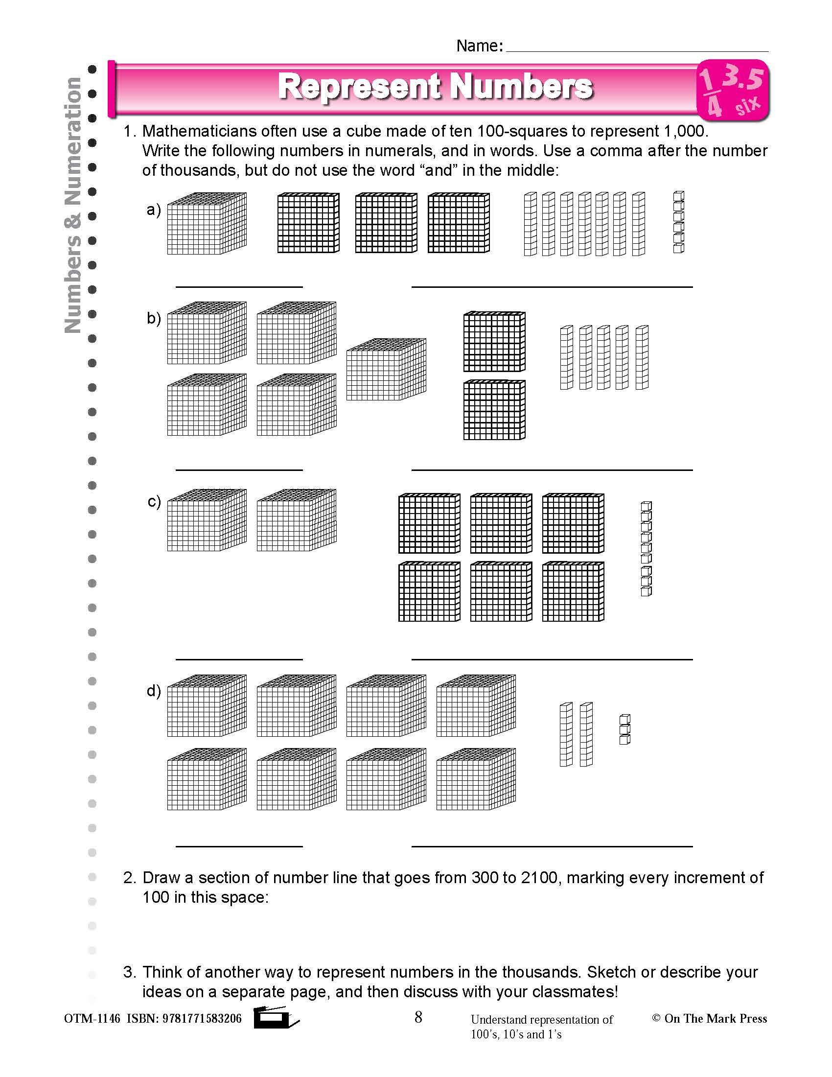 Fourth Grade Numeration Lesson Plans Aligned to Common Core