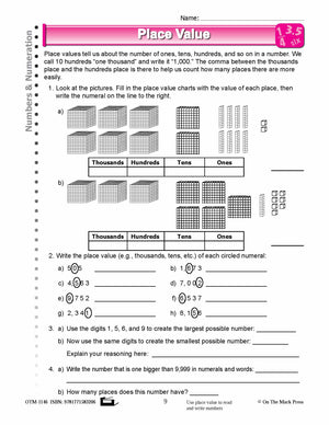 Fourth Grade Numeration Lesson Plans Aligned to Common Core
