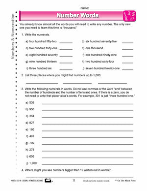 Fourth Grade Numeration Lesson Plans Aligned to Common Core