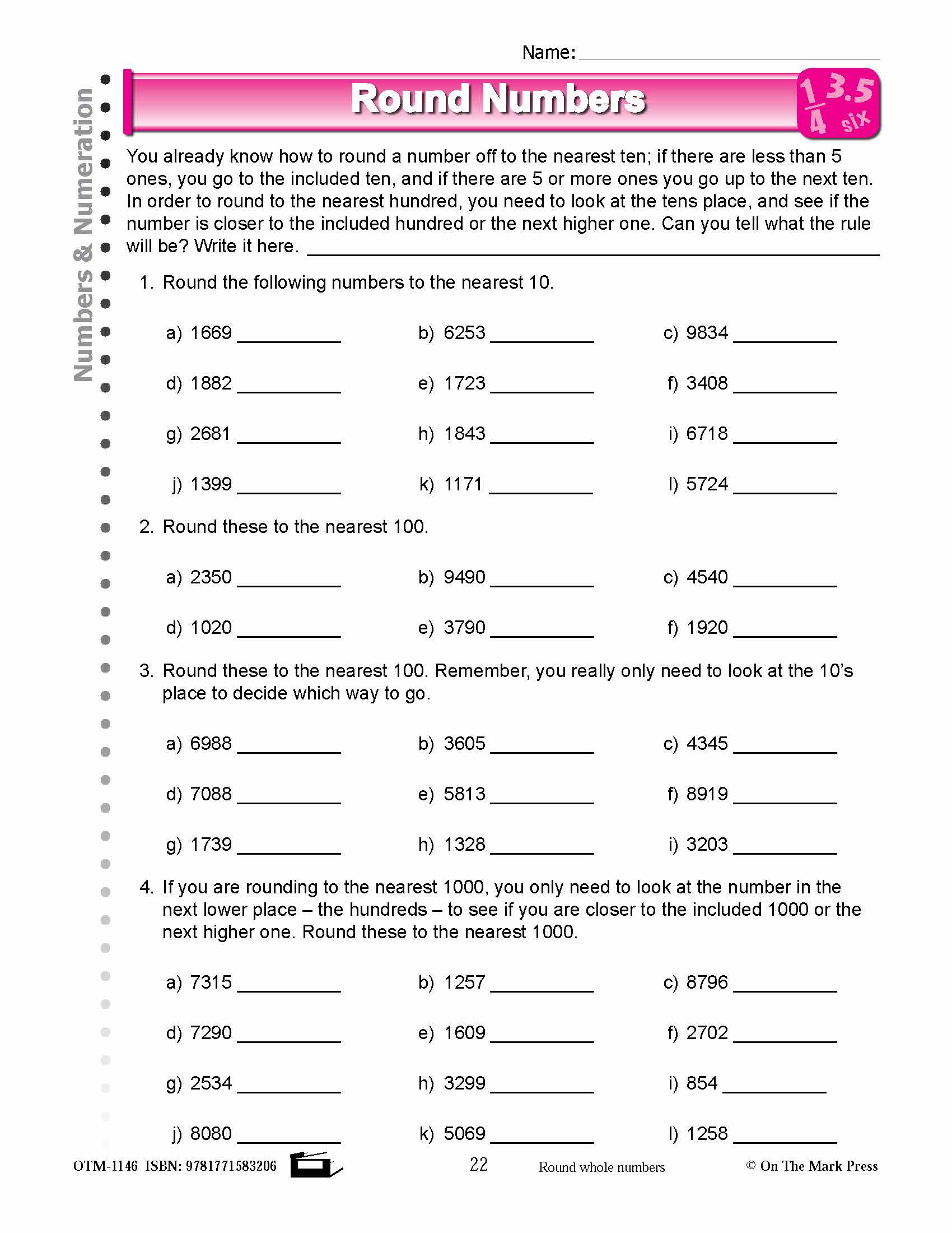 Fourth Grade Numeration Lesson Plans Aligned to Common Core