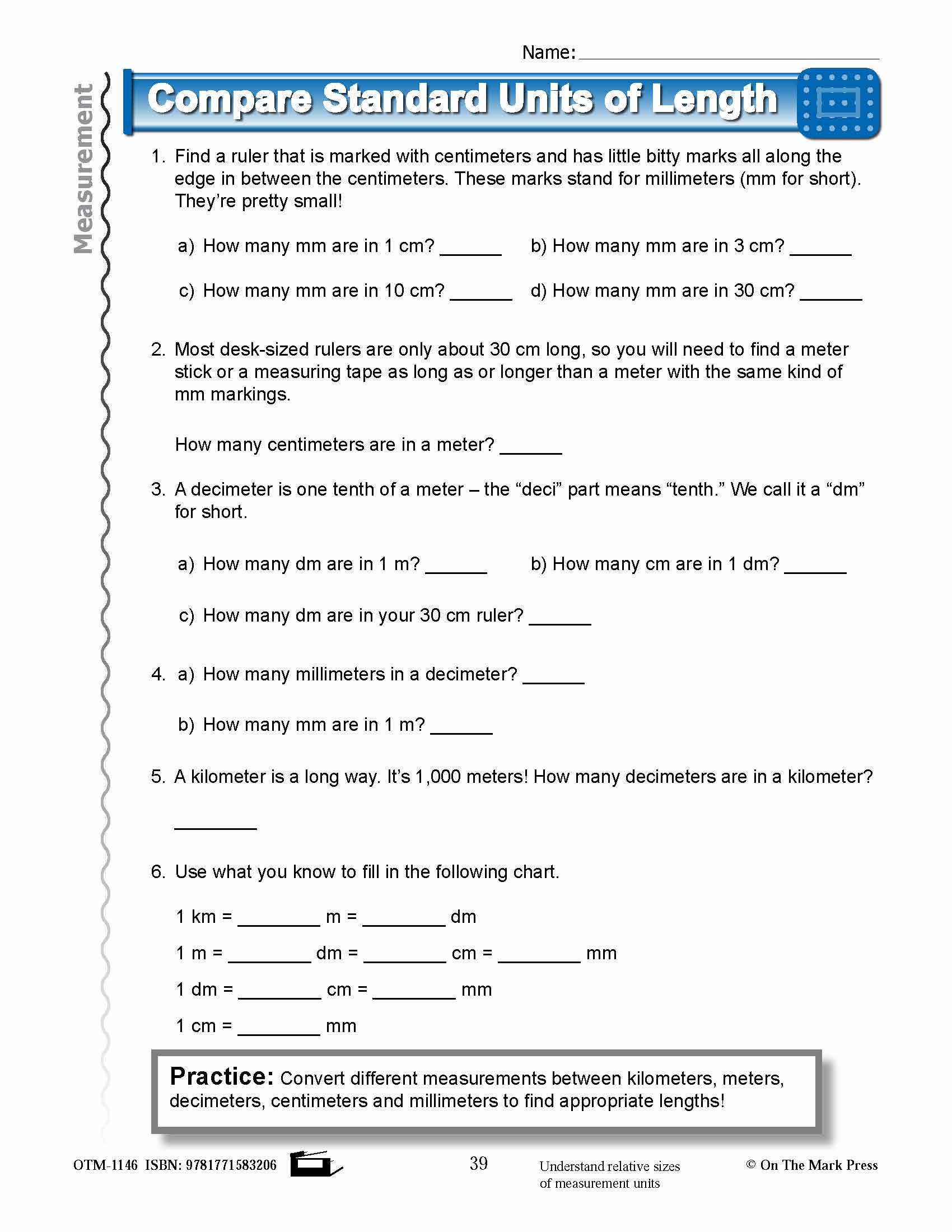 Fourth Grade Measurement Lesson Plans Aligned to Common Core