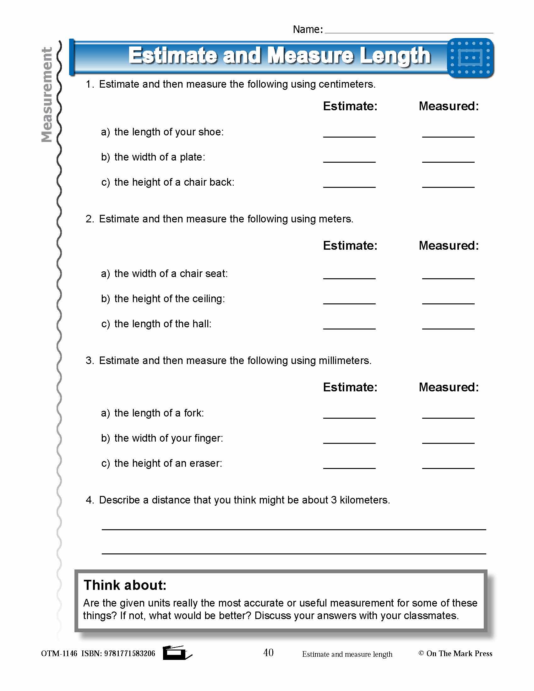 Fourth Grade Measurement Lesson Plans Aligned to Common Core
