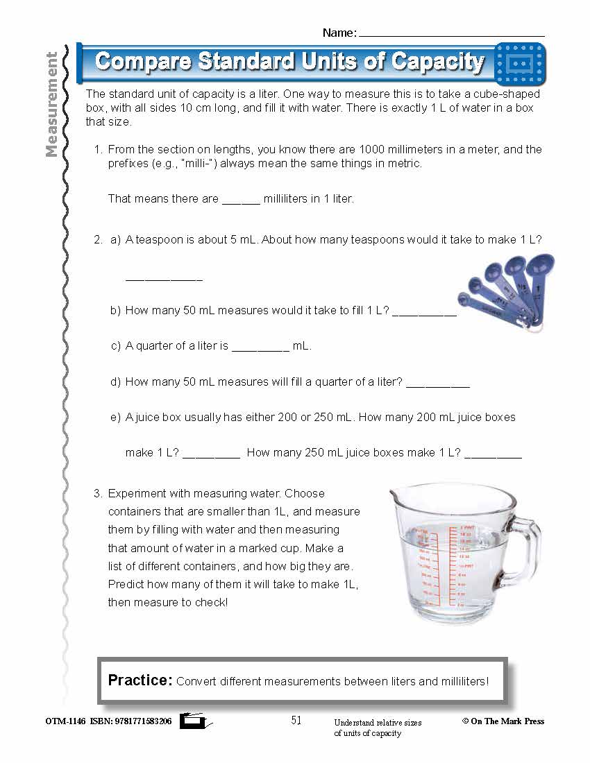 Fourth Grade Measurement Lesson Plans Aligned to Common Core