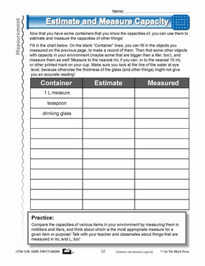 Fourth Grade Measurement Lesson Plans Aligned to Common Core