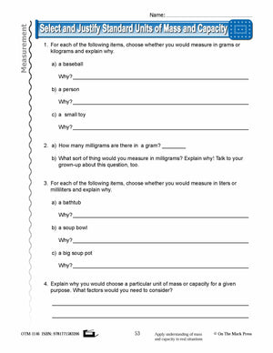 Fourth Grade Measurement Lesson Plans Aligned to Common Core