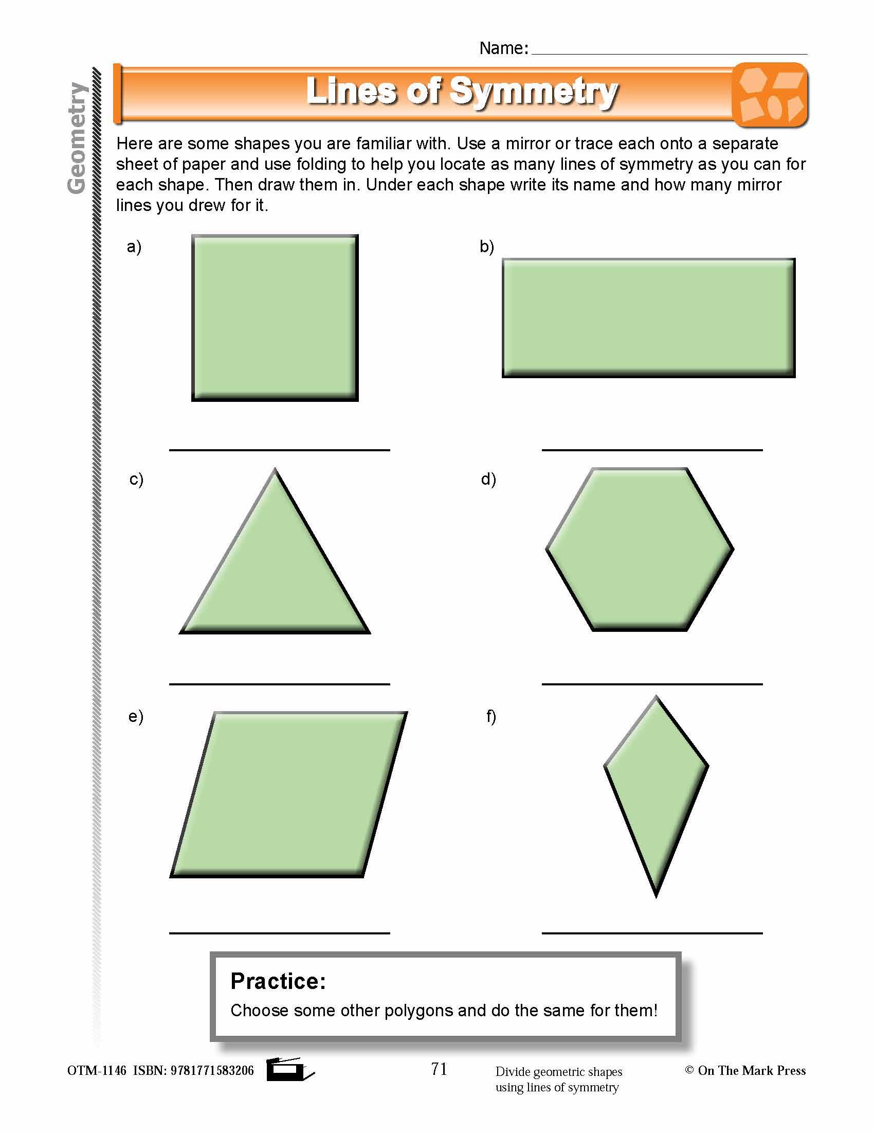 Fourth Grade Geometry Lesson Plans Aligned to Common Core