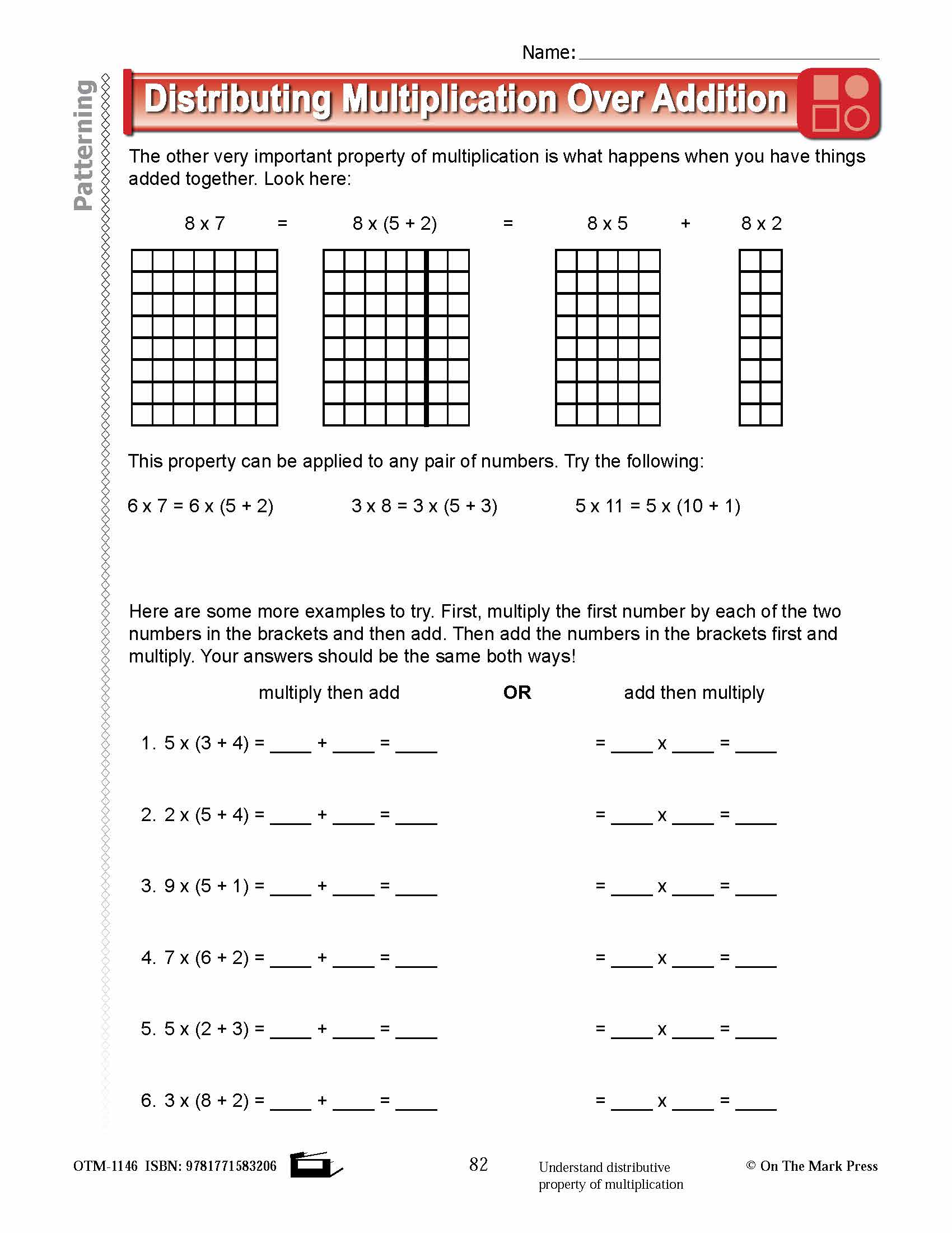 Fourth Grade Patterning  Lesson Plans Aligned to Common Core