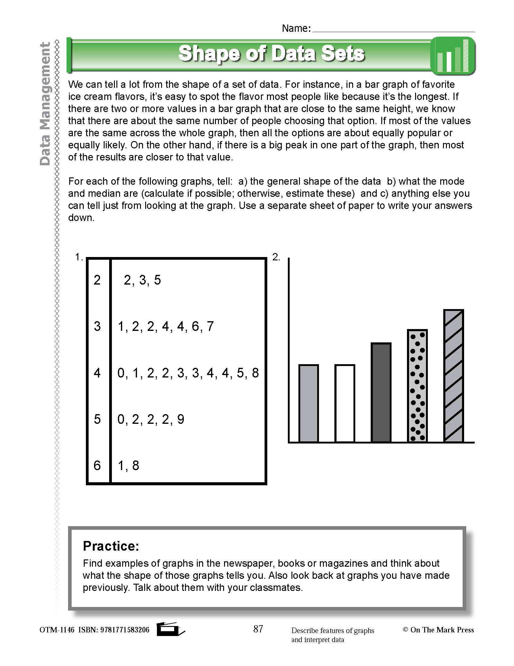 Fourth Grade Data Management  Lesson Plans Aligned to Common Core