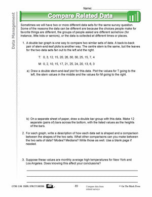 Fourth Grade Data Management  Lesson Plans Aligned to Common Core