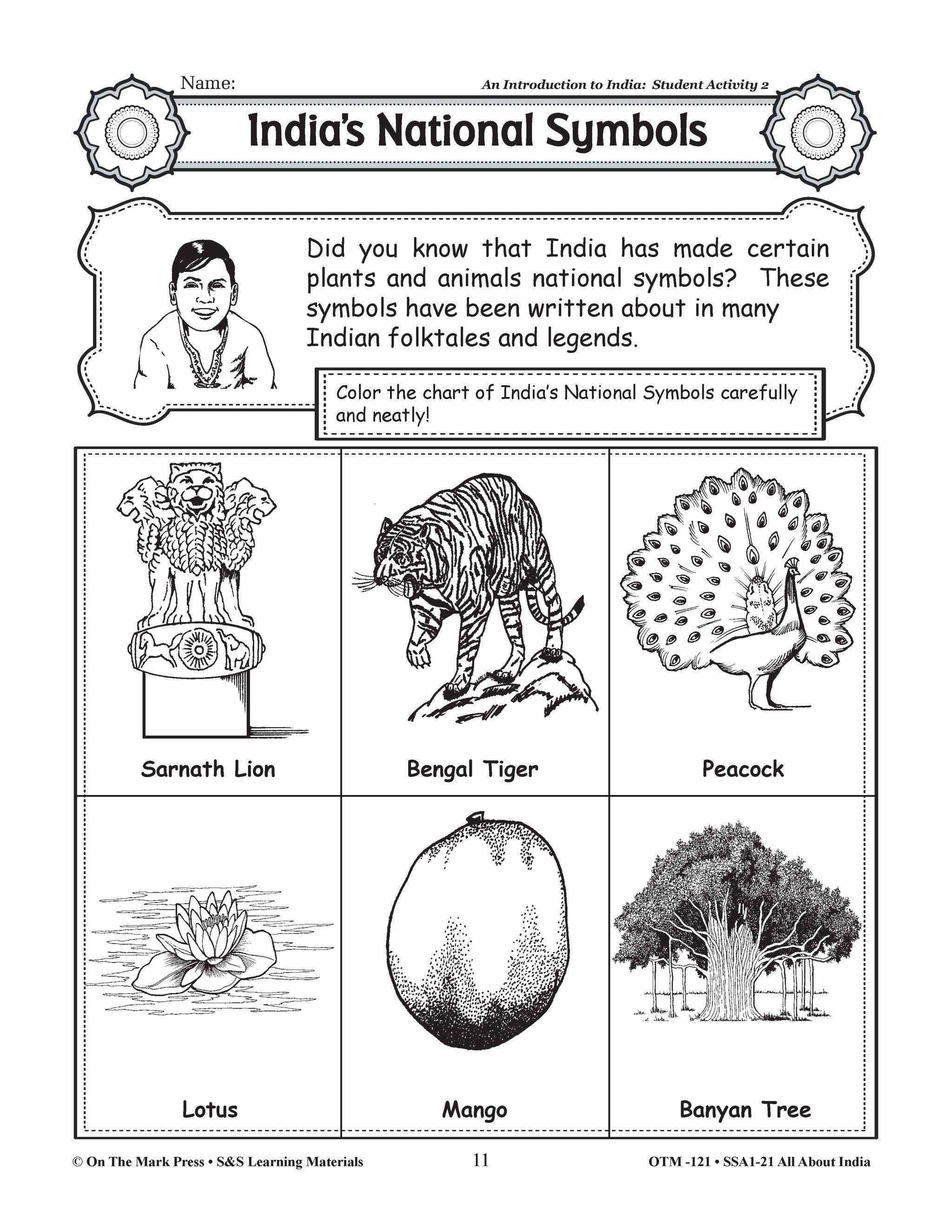 An Introduction to India - A Teacher Directed Lesson Plan Grades 3-5