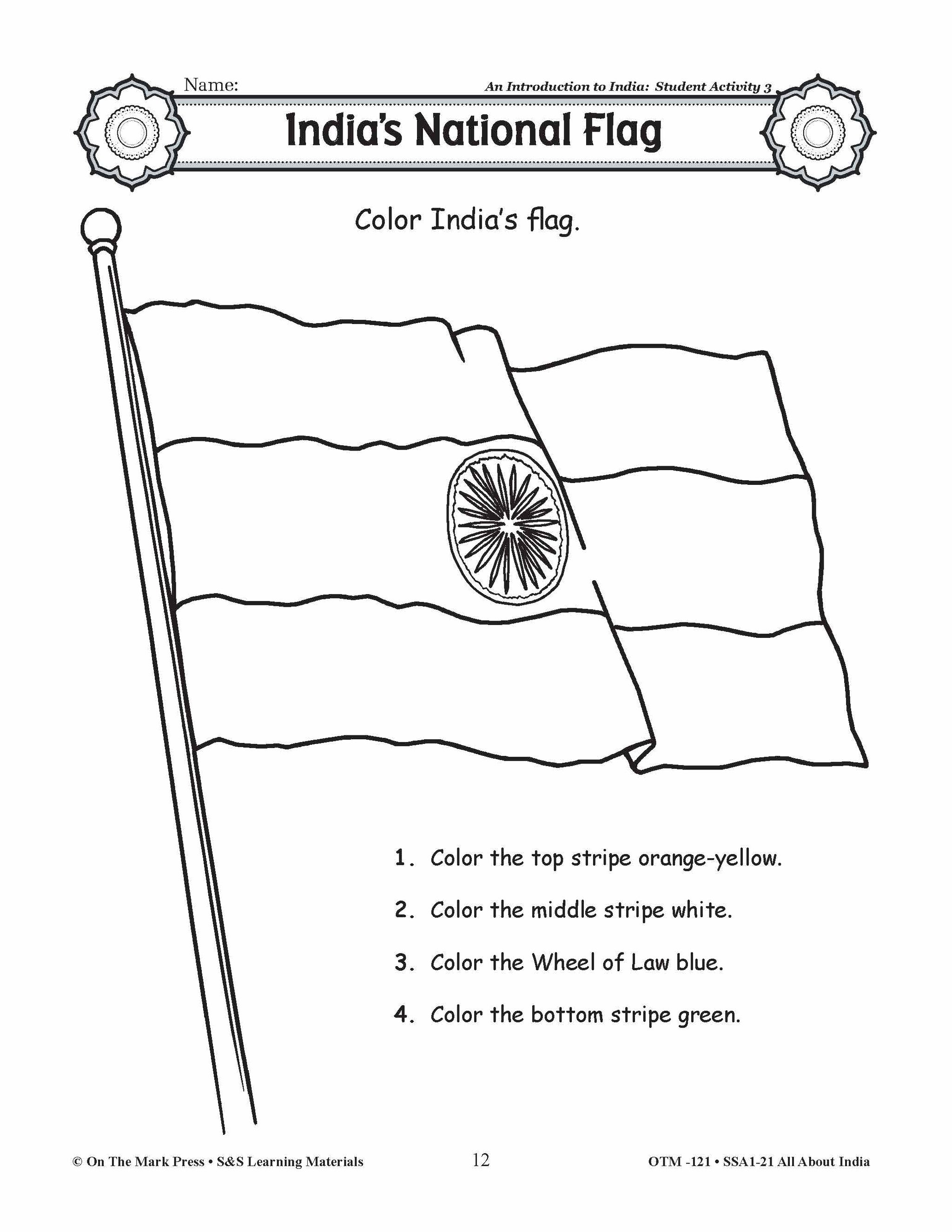 An Introduction to India - A Teacher Directed Lesson Plan Grades 3-5